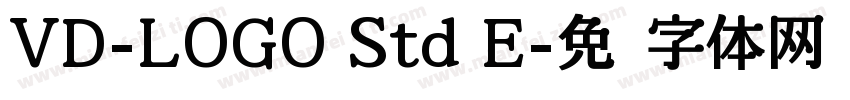 VD-LOGO Std E字体转换